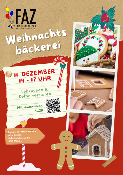 Weihnachtsbäckerei im Familienzentrum